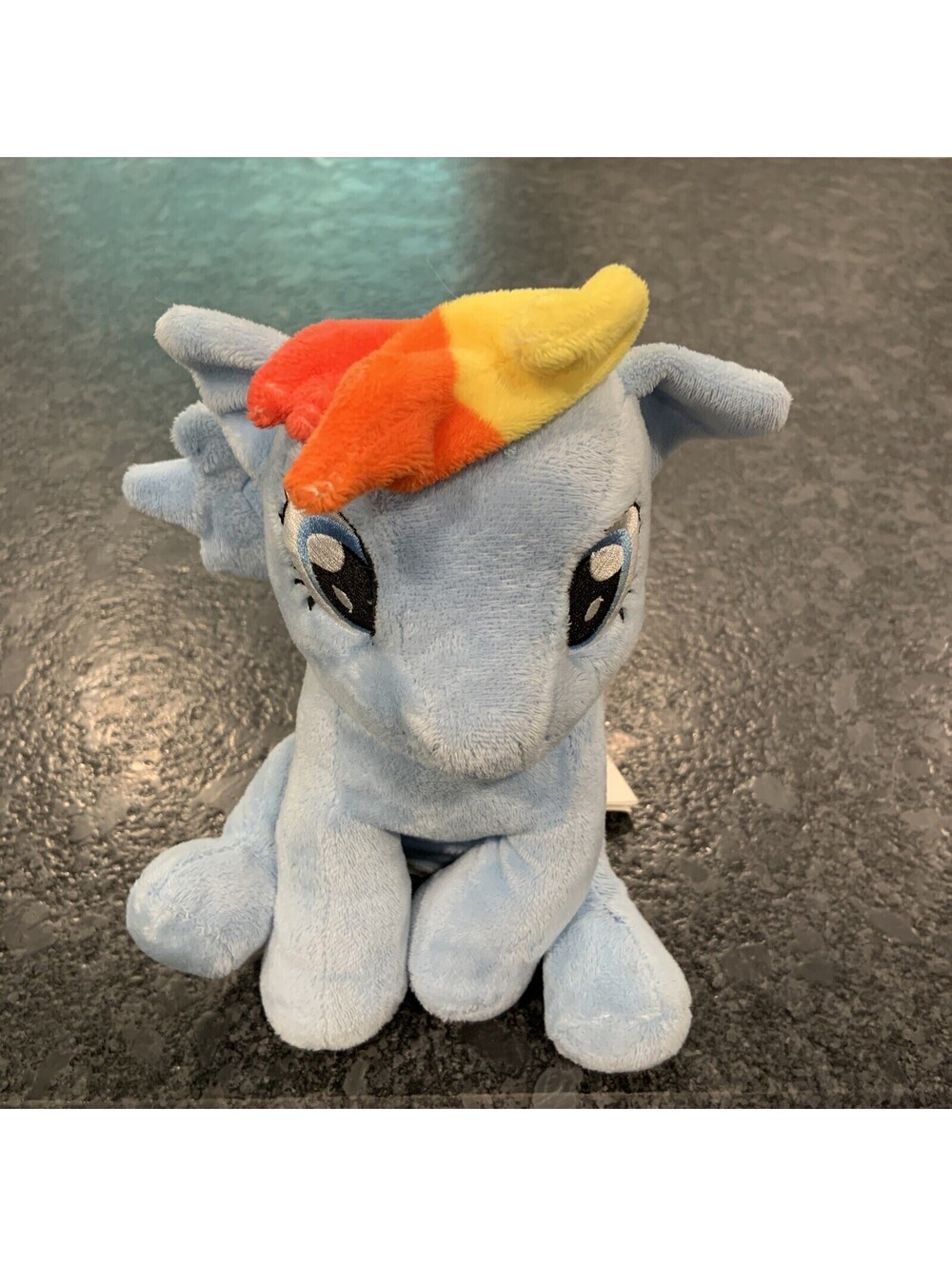 My Little Pony Friendship is Magic Rainbow Dash Chibi Plush Coin Bank 9" EUC